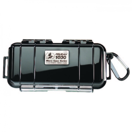 Pelican 1030 Micro Case - Clear with Black