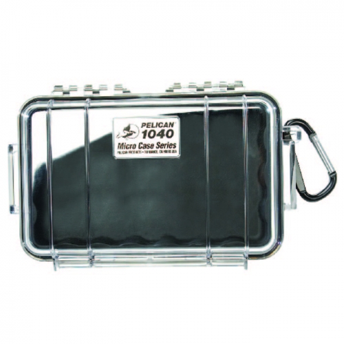 Pelican 1040 Micro Case - Clear with Black