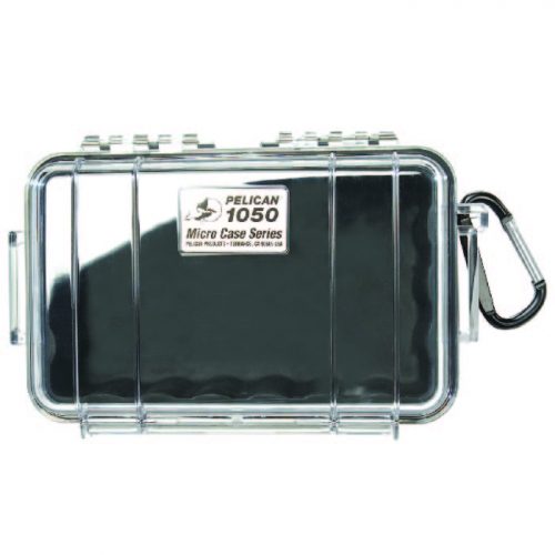 Pelican 1050 Micro Case - Clear with Black