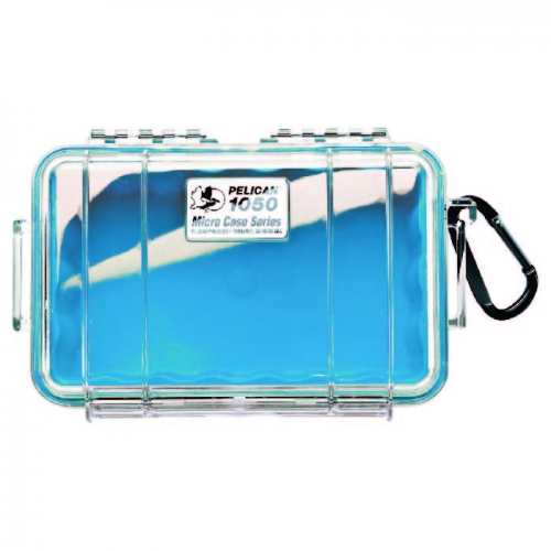 Pelican 1050 Micro Case - Clear with Blue