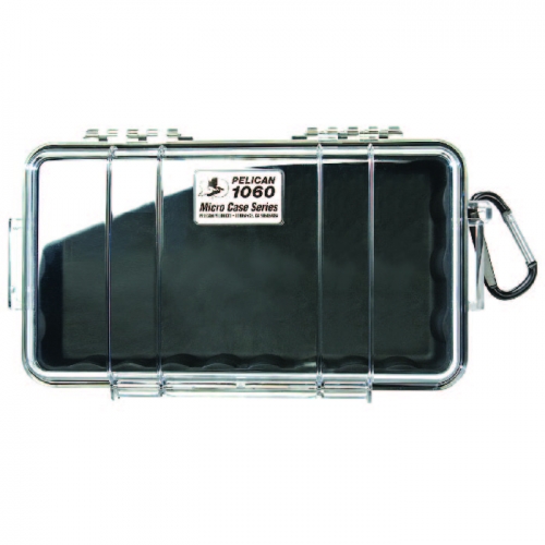 Pelican 1060 Micro Case - Clear with Black
