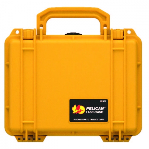 Pelican 1150 Case with Foam - Yellow