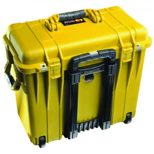 Pelican 1440 Case with Office Dividers and Lid Organiser - Yellow
