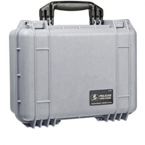 Pelican 1450 Case with Padded Dividers - Silver