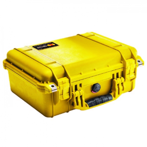 Pelican 1450 Case with Padded Dividers - Yellow