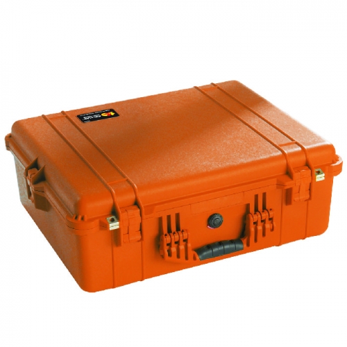 Pelican 1600 Case with Padded Divider Set - Orange