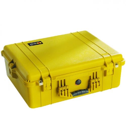 Pelican 1600 Case with Padded Divider Set - Yellow
