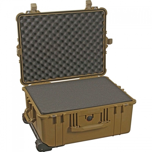 Pelican 1610 Case with Divider Set - Desert Tan